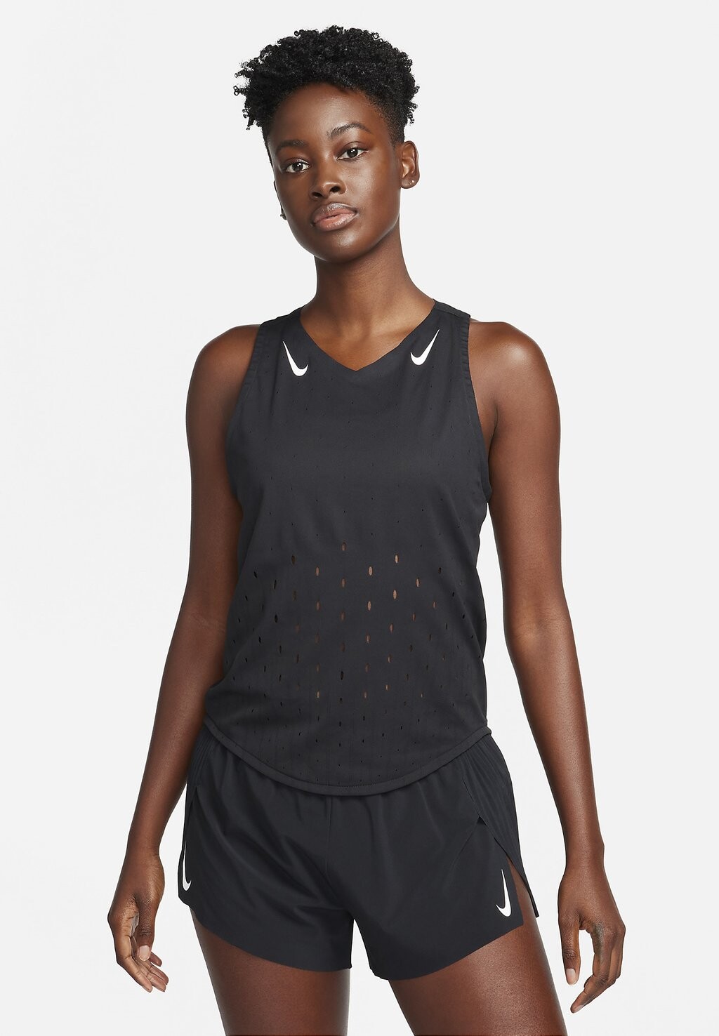 

Топ W ARSWFT DFADV SINGLET Nike, цвет black white