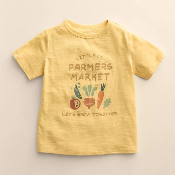 

Детская органическая футболка Core, 4-12 лет Little Co. By Lauren Conrad, цвет ylw farmers market