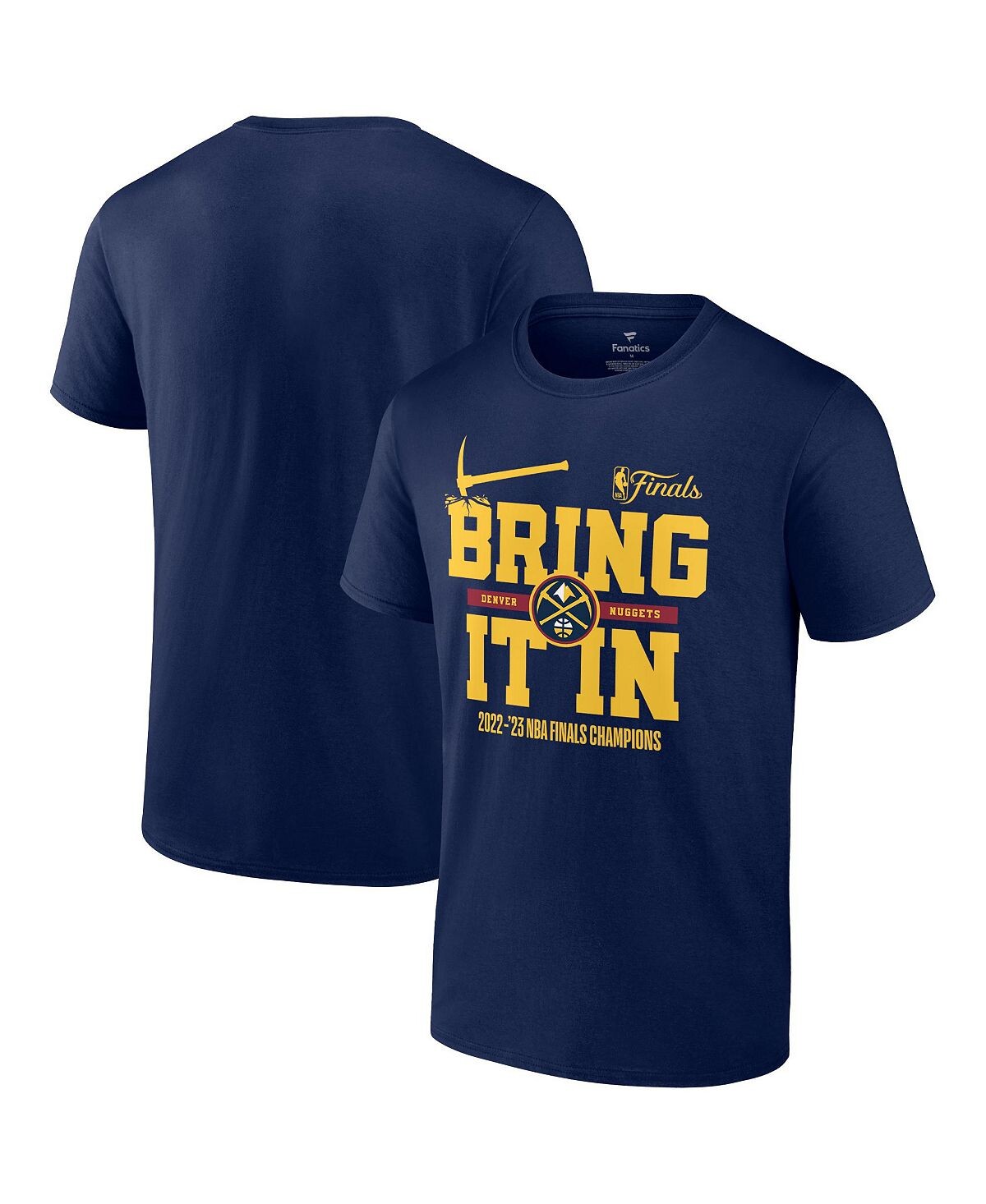 

Мужская фирменная темно-синяя футболка Denver Nuggets 2023 NBA Finals Champions Hometown Originals Half Court Fanatics, Синий, Мужская фирменная темно-синяя футболка Denver Nuggets 2023 NBA Finals Champions Hometown Originals Half Court Fanatics