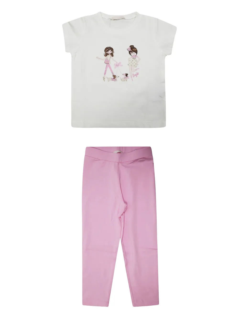 

Футболка с графичным принтом Liu Jo Kids, розовый