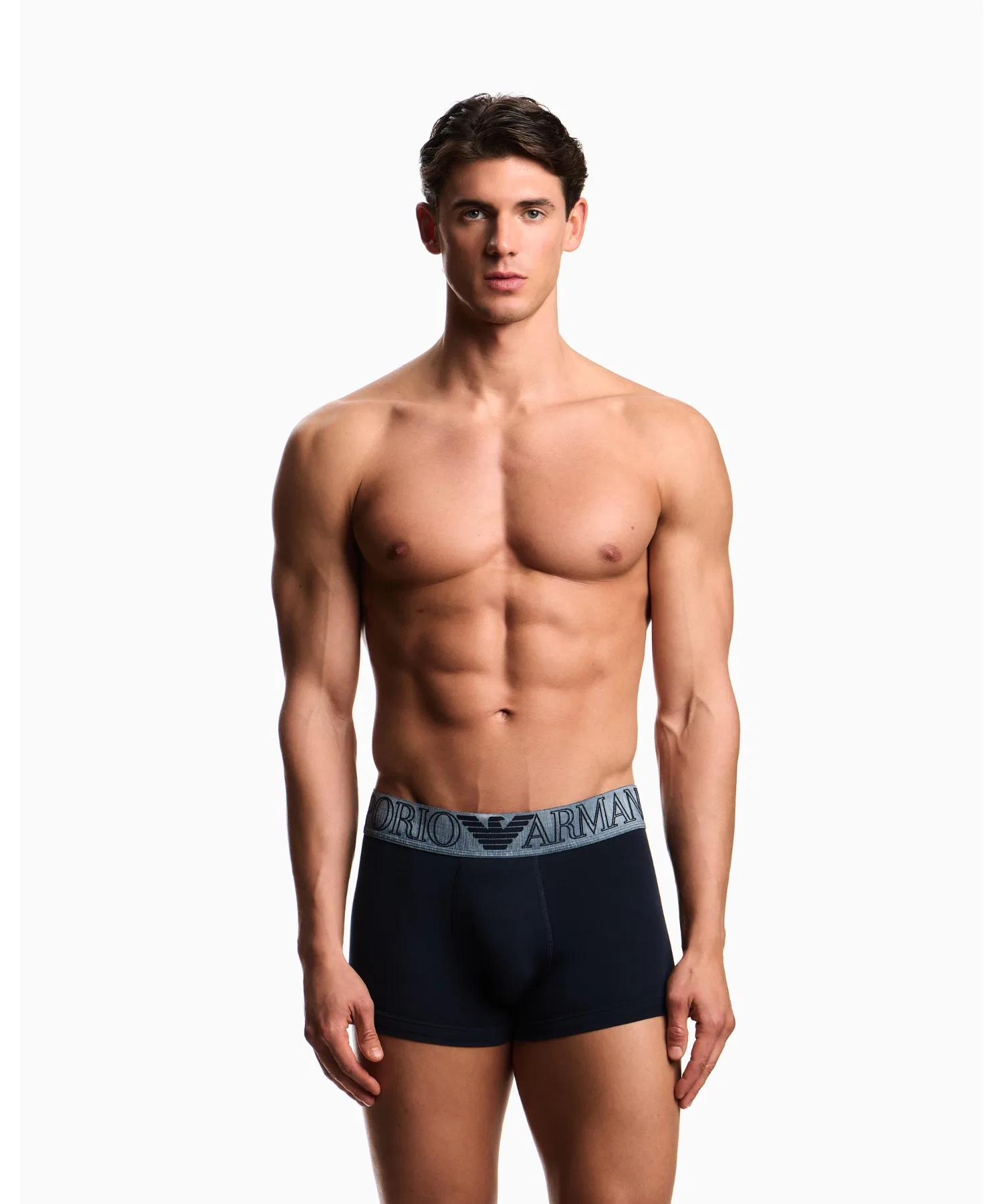 <Эксклюзивно онлайн> [Emporio Armani] Боксерские шорты ASV Mega Logo из органического трикотажа — фото 2