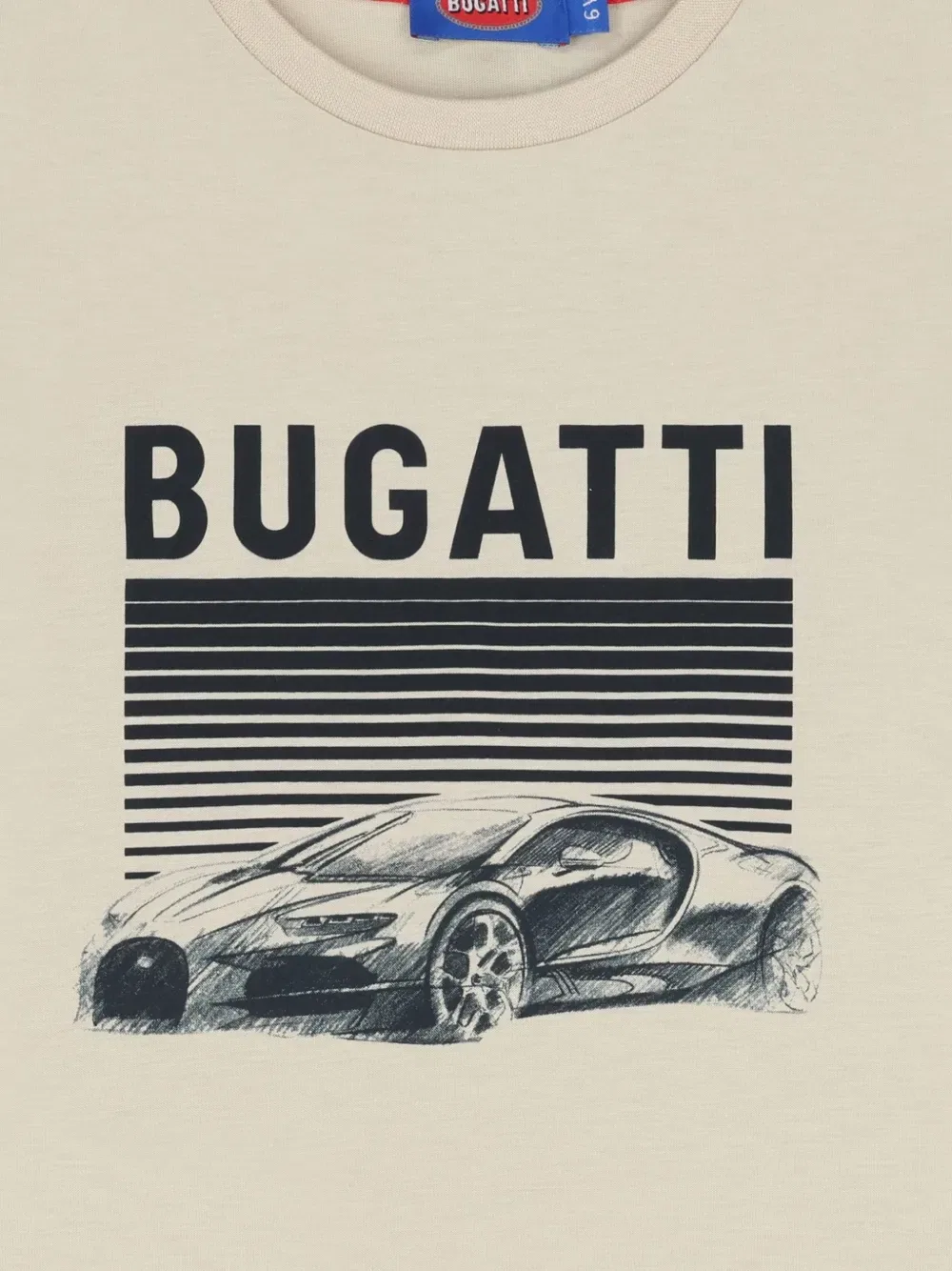 Футболка с автомобильным принтом Bugatti Kids, нейтральный — фото 3