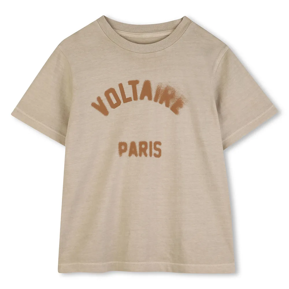 

Футболка с короткими рукавами Zadig & Voltaire X60576, бежевый