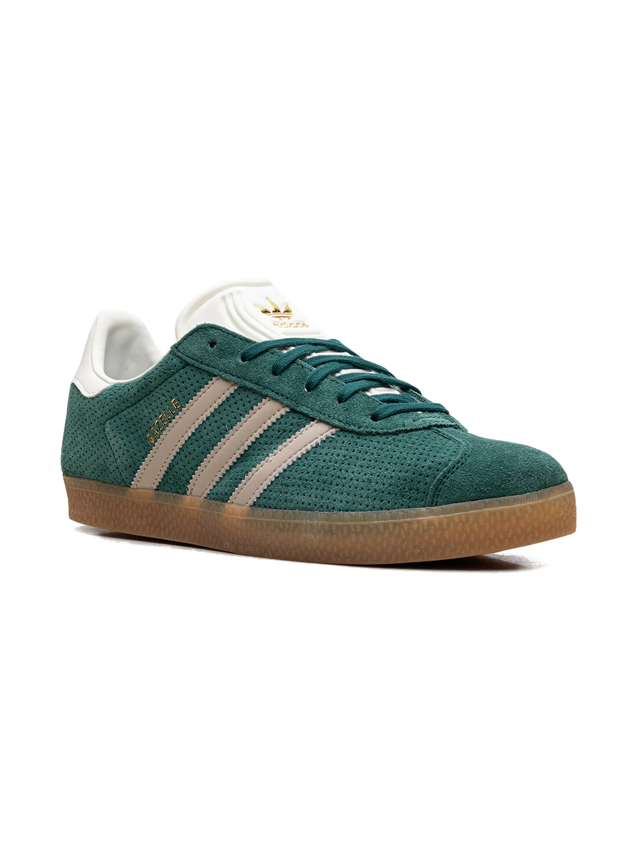 Кроссовки в полоску "Газель" Adidas Kids, зеленый — фото 2