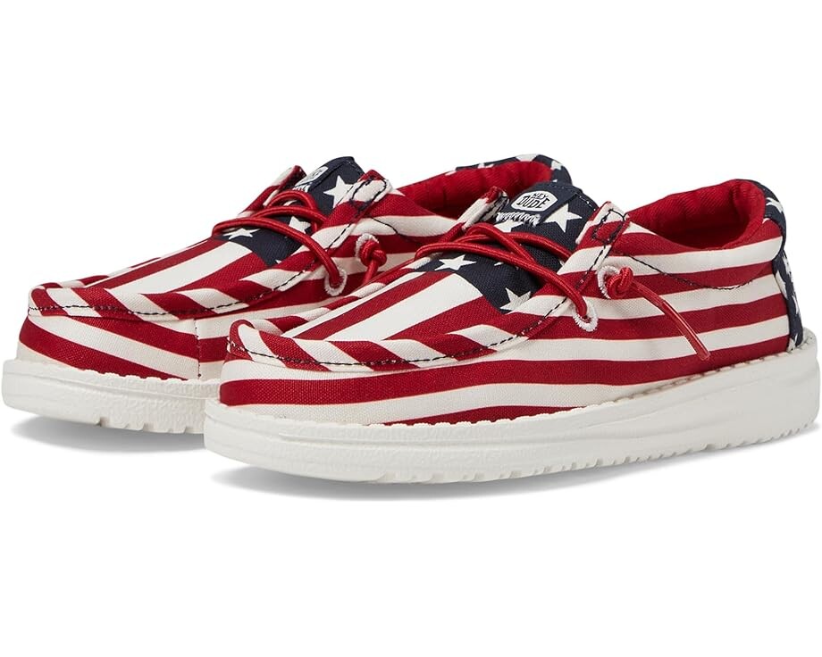 

Кроссовки Hey Dude Kids Wally Americana, цвет American Flag