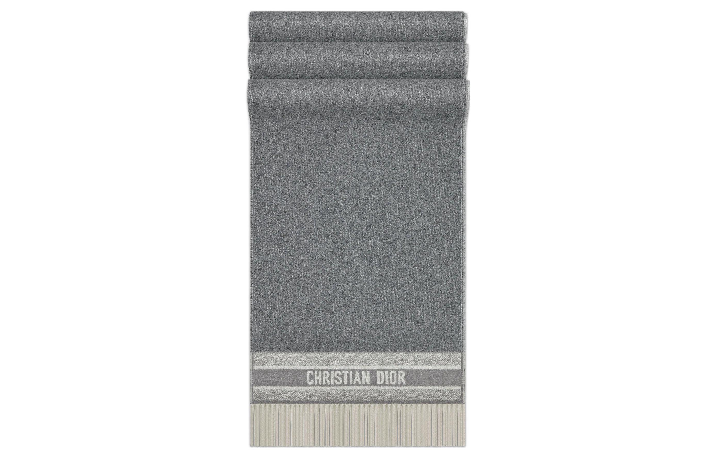 

DIOR Вязаный шарф женский, Gray