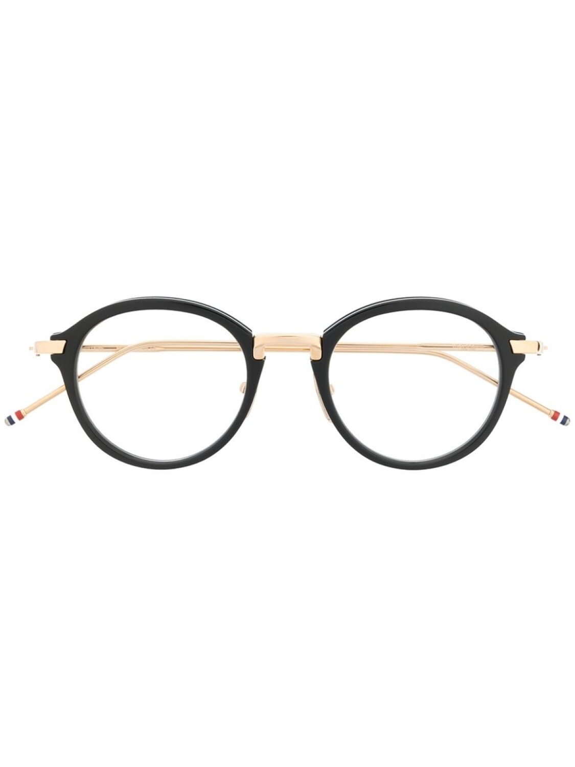 

Очки TB011 в круглой оправе Thom Browne Eyewear, золотой