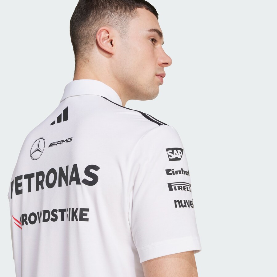 Рубашка для выступлений ADIDAS PERFORMANCE MERCEDES - AMG PETRONAS FORMULA ONE TEAM, белый — фото 4