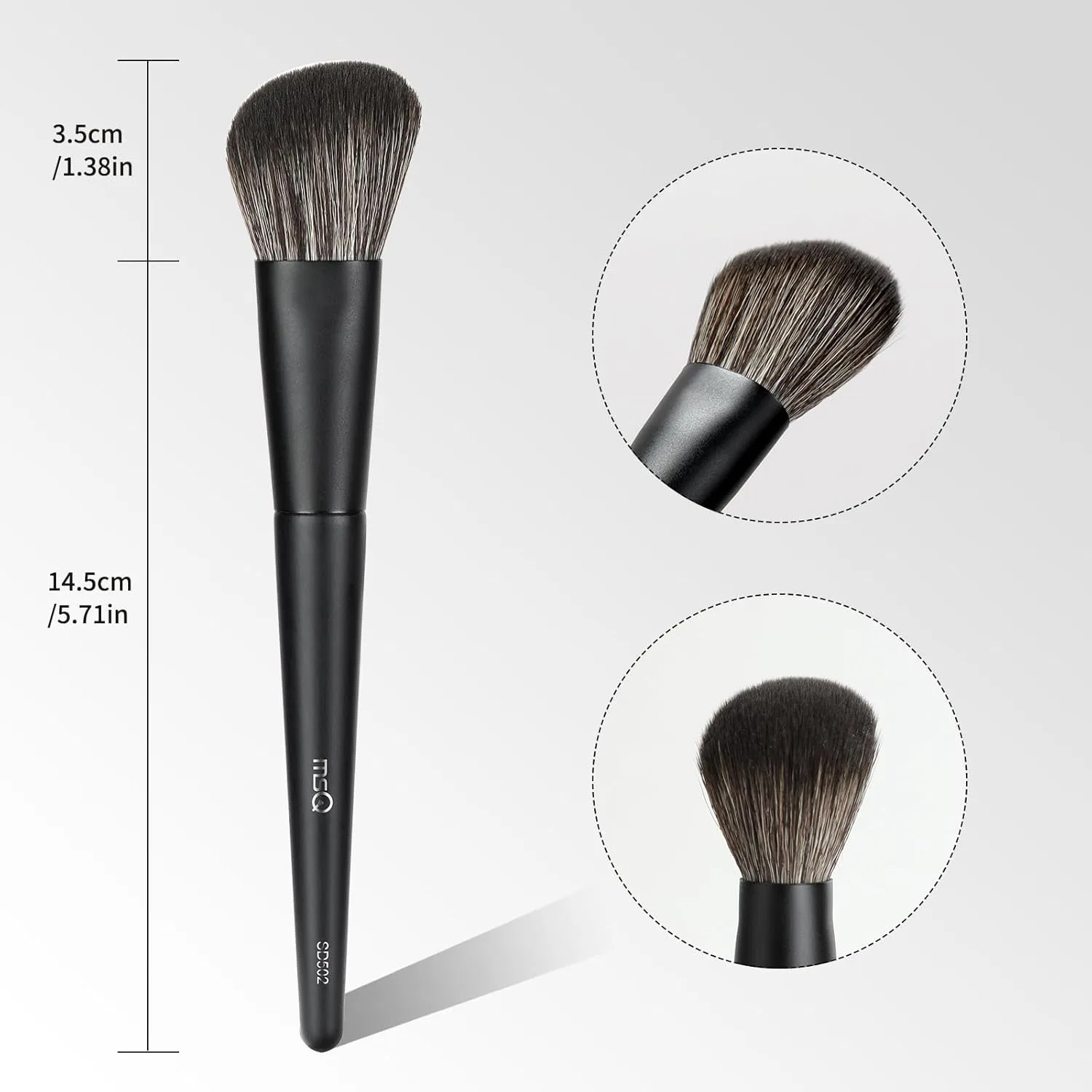 Большая кисть для макияжа MSQ для румян и контуринга Msq, Black Contour Brush — фото 2