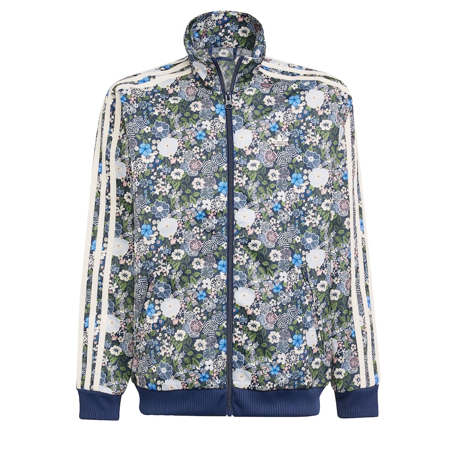 

Толстовка с капюшоном на молнии ADIDAS ORIGINALS Adidas Originals x Liberty London Firebird, синий/темно-синий