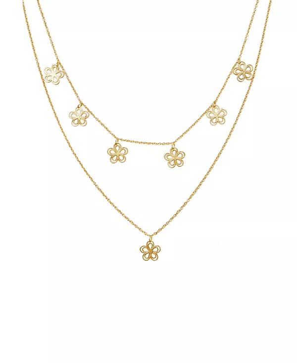 

Многослойное ожерелье «Дитя цветов» Amorcito, gold