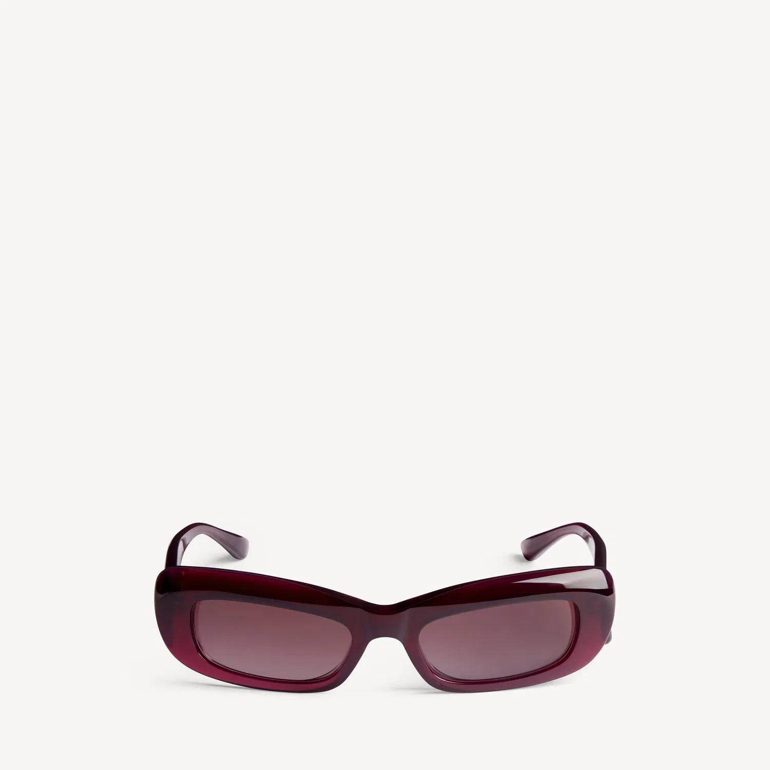 Женские солнцезащитные очки Diva Rectangle цвета Dark Burgundy BALENCIAGA, бордовый