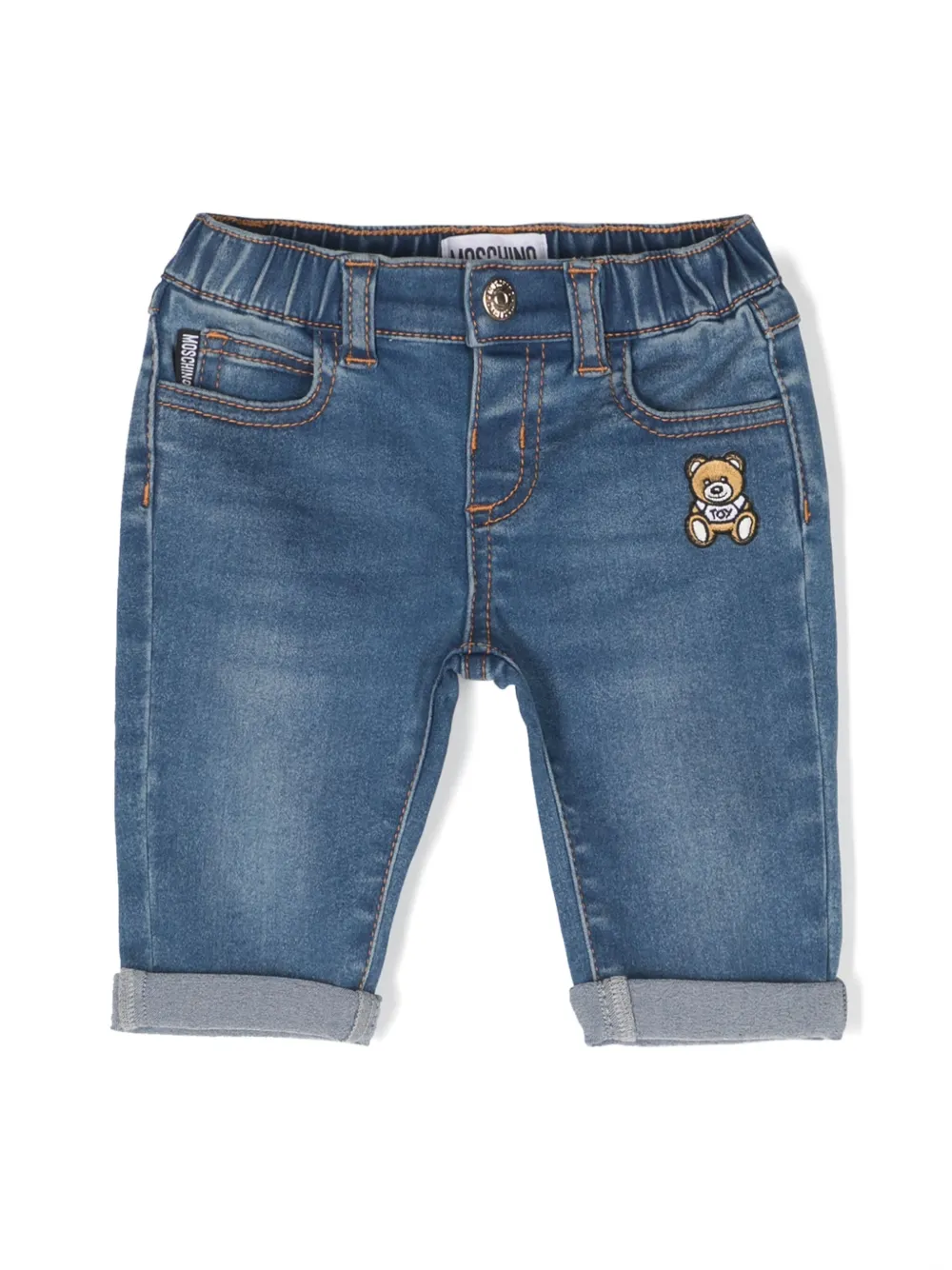 

Джинсы с нашивкой Teddy Bear Moschino Kids, синий
