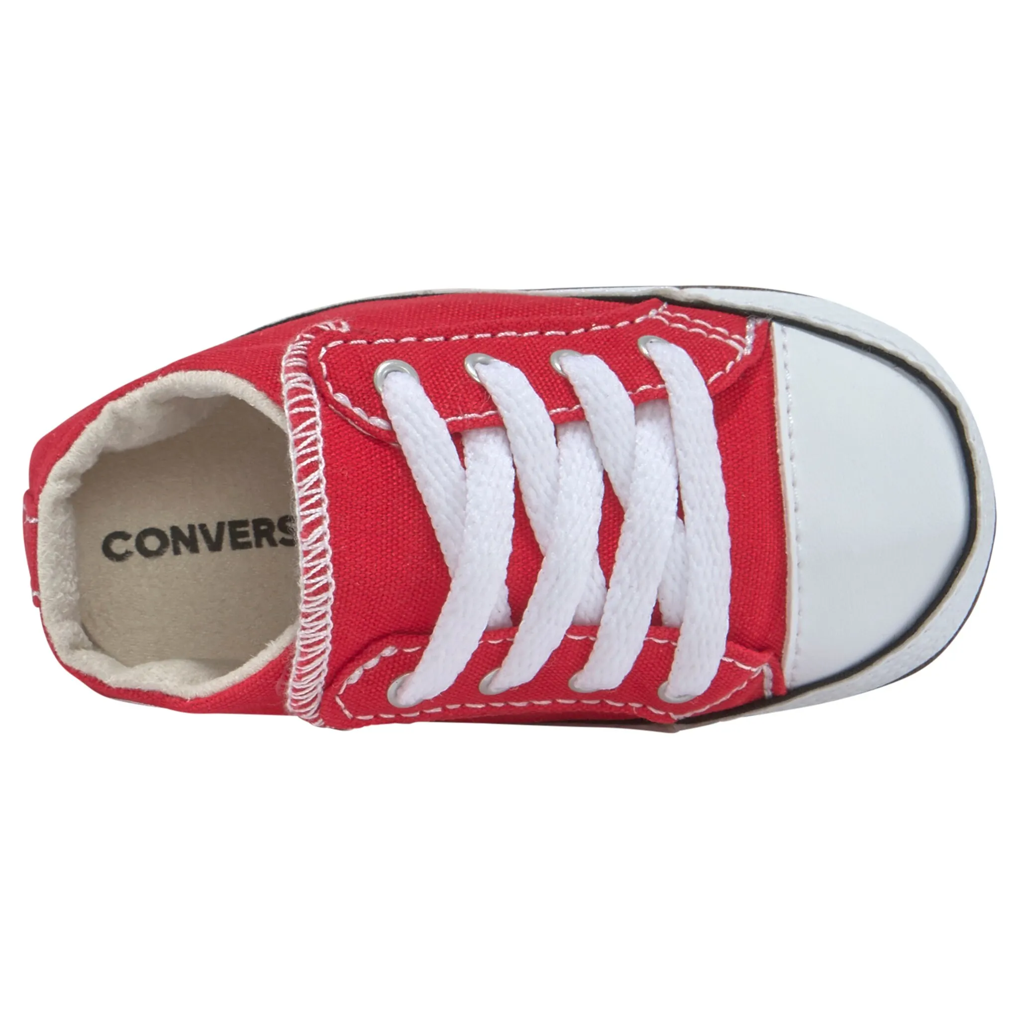 Кроссовки Converse "Детские Chuck Taylor All Star Cribster Canvas Color-Mid", для малышей на застежке-липучке, красный — фото 4