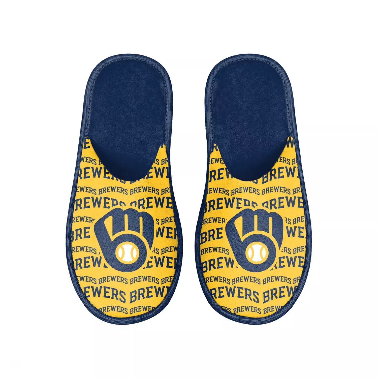 

Мужские шлепанцы с логотипом FOCO Milwaukee Brewers Scuff