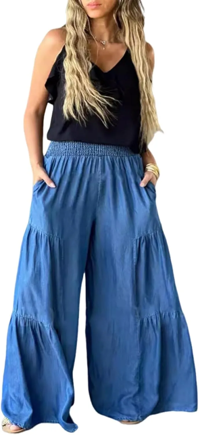 

Женские джинсы utcoco Casual с широкими штанинами и высокой талией