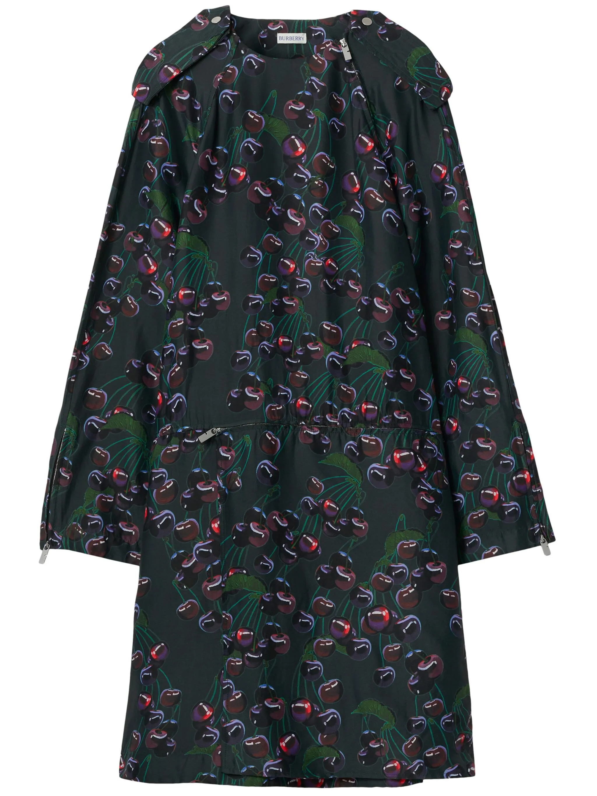 

Платье мини с принтом Cherry Burberry, зеленый