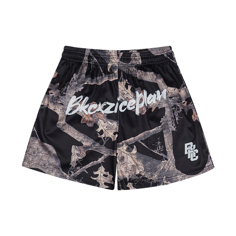 

Винтажные шорты-кварталы с растительным и цветочным принтом в стиле luxury streetwear для баскетбола, тренировок и повседневной носки унисекс BKCXZICE, черный