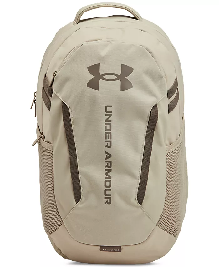 

Мужской рюкзак UA Hustle 6.0 однотонный Under Armour, коричневый/бежевый