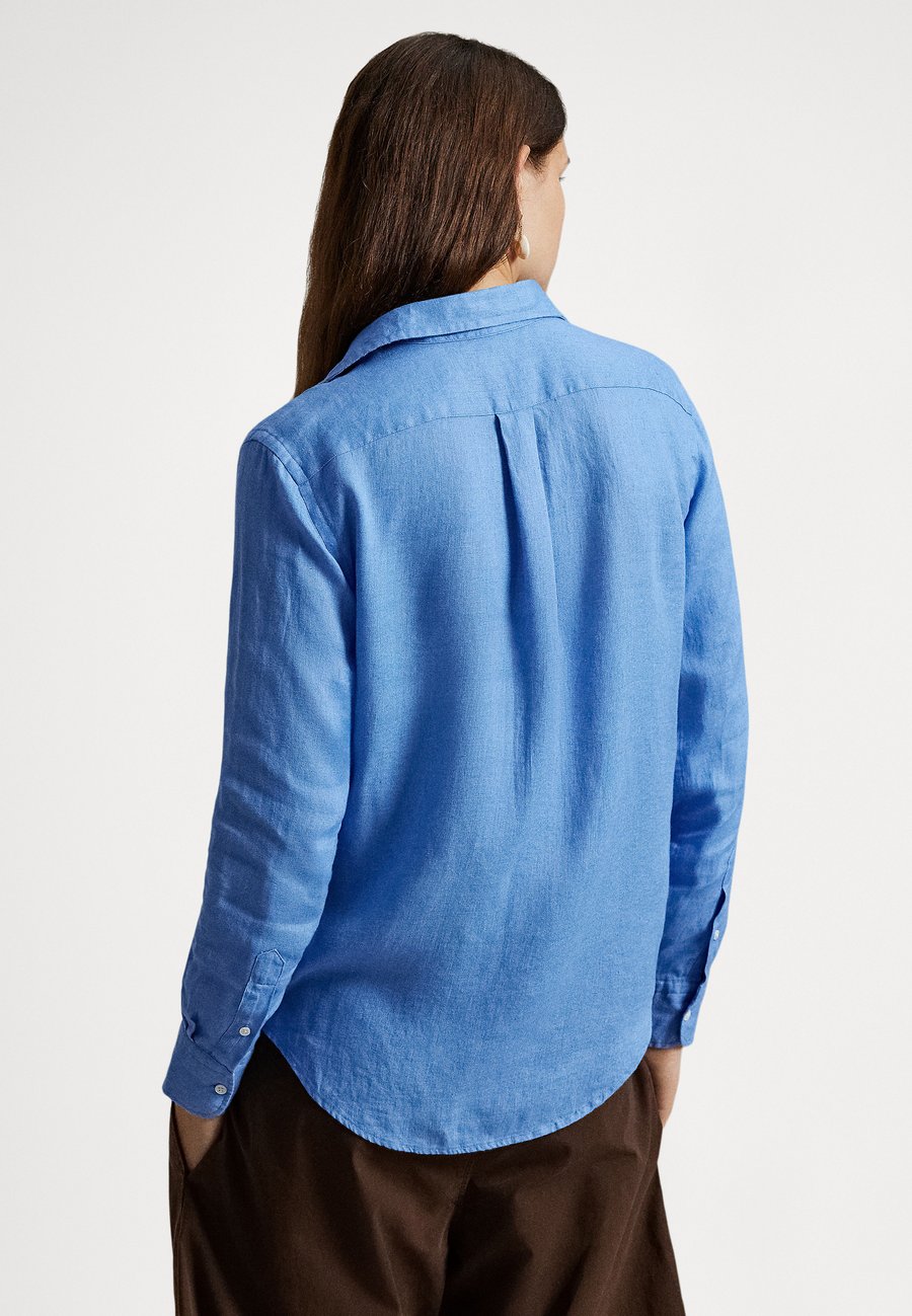Блуза Polo Ralph Lauren CLASSIC FIT LINEN SHIRT, Blue — фото 3