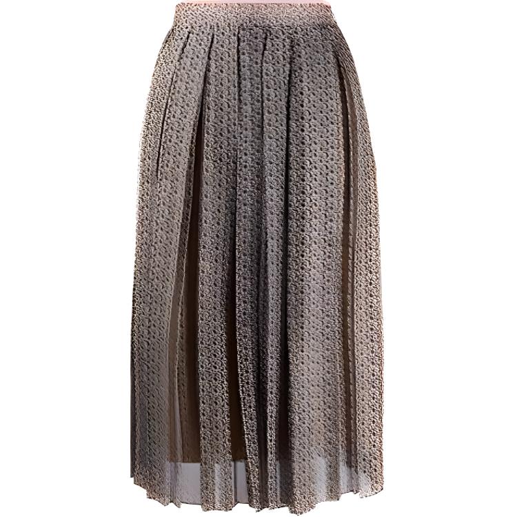 

Длинная юбка женская повседневная цвета умбры FENDI, Umber