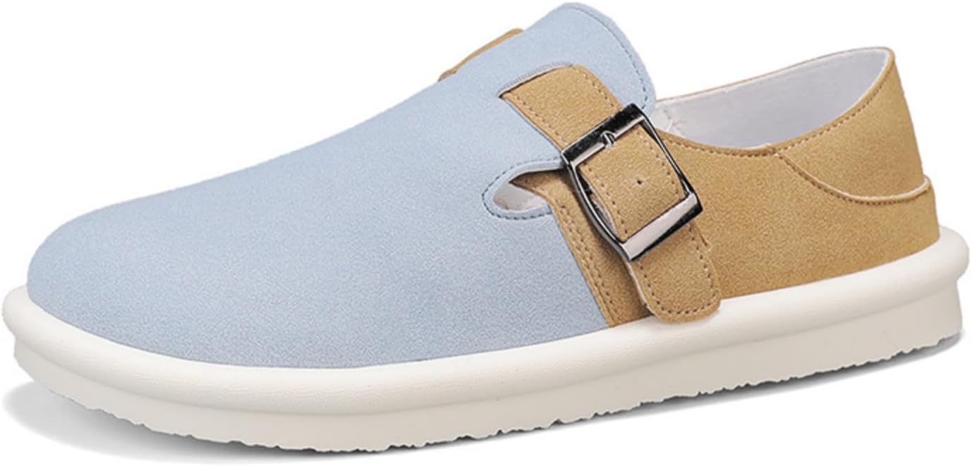 

Мужские повседневные слипоны с пряжкой, стильные лоферы- идеальны для ежедневной носки, отдыха и уличной моды Aokisx, синий/хаки