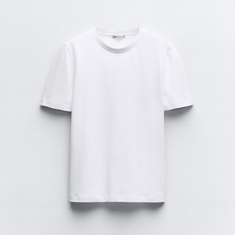 

Футболка Zara Heavy Cotton, белый