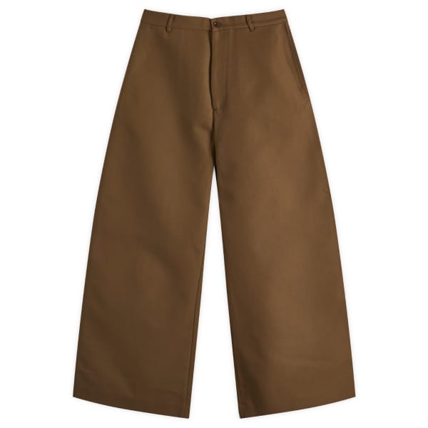 

Брюки из хлопчатобумажной саржи Plass Double Acne Studios, зеленый