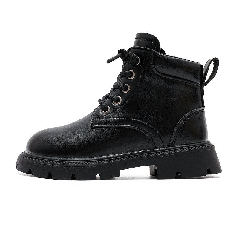 

Водонепроницаемые нескользящие детские ботинки Kids' Leather BOBDOG, черный