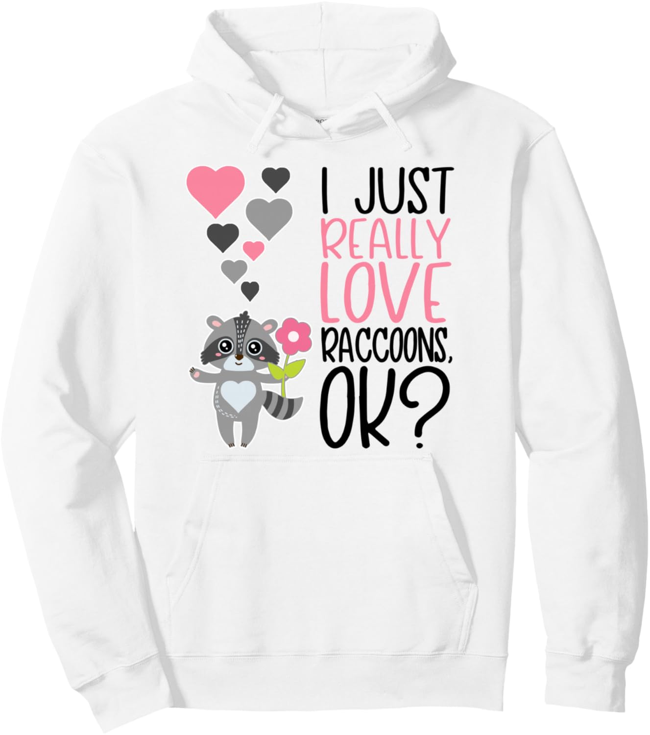 

Я просто очень люблю енотов! - Милая толстовка с изображением енота, серая Love Raccoons Apparel, Серый, Я просто очень люблю енотов! - Милая толстовка с изображением енота, серая Love Raccoons Apparel