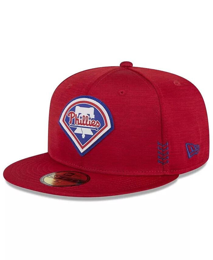 

Мужская красная шляпа Philadelphia Phillies 2024 Clubhouse 59FIFTY Fitted New Era