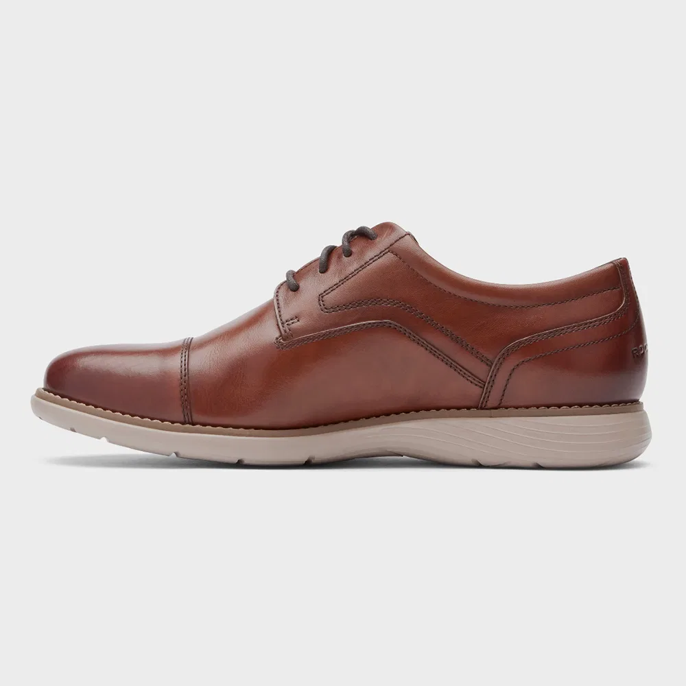 Мужские коричневые дерби с отрезным мысом Garett от Rockport — фото 3