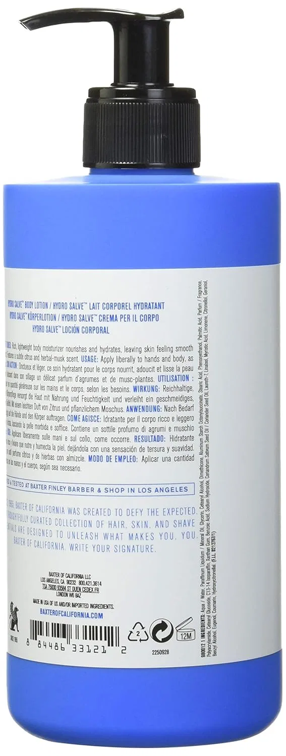 Увлажняющий лосьон для тела Hydro Salve от Baxter of California Baxter Of California — фото 2