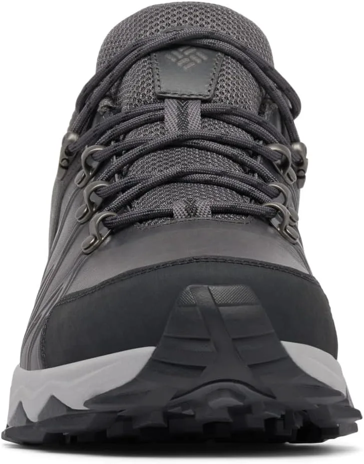 Мужские трекинговые и походные туфли Columbia Peakfreak 2 Outdry Low Rise из кожи, темно-серый — фото 3