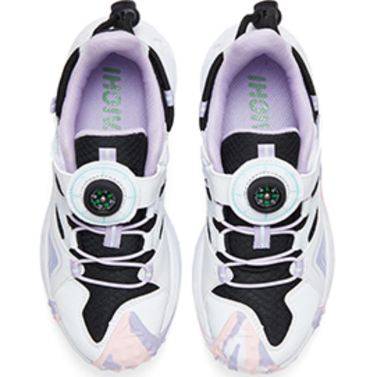 PEAK Slip Resistant Abrasion Resistant Low top Kids Lifestyle Shoes Light Purple Kids' — фото 4