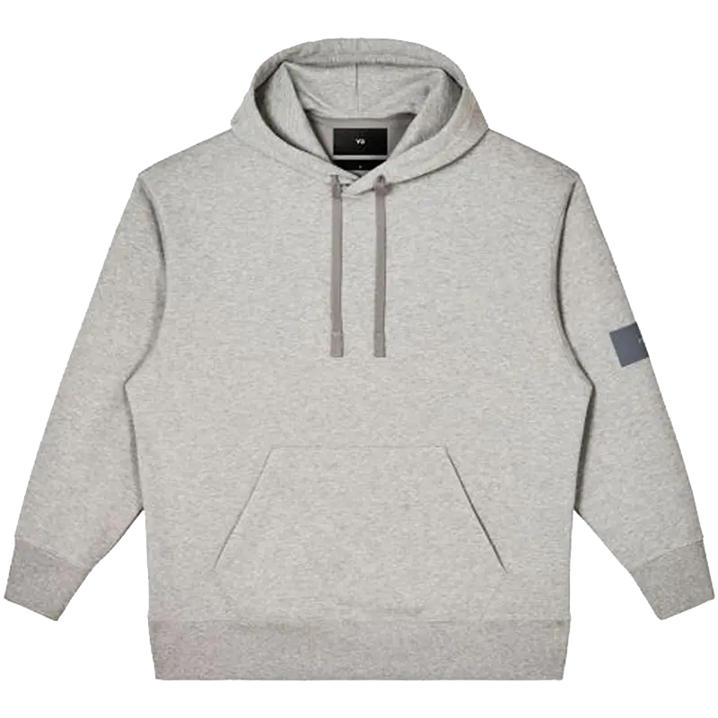 

Худи с принтом логотипа на шнурке Y-3, светло-серый