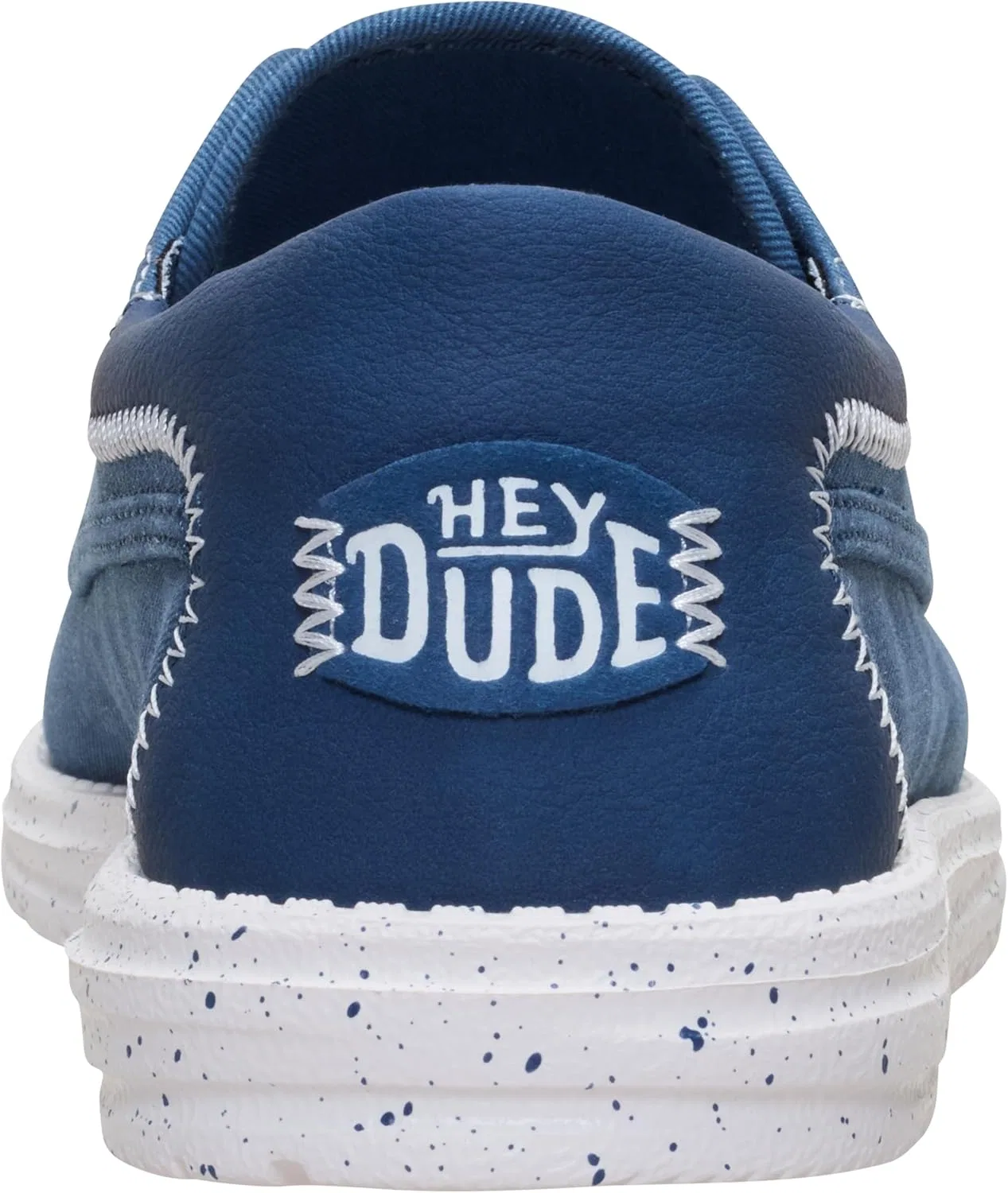 Мужские кроссовки HEYDUDE Wally Cru из эластичной парусины, Blau Ensign Blue — фото 4