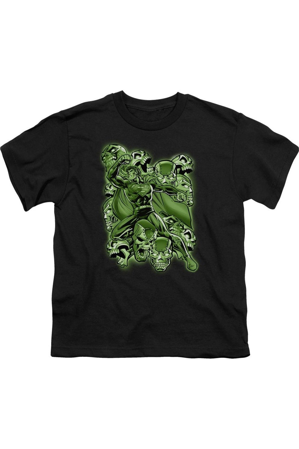 

Футболка с коротким рукавом для детей "Superman: Металло в действии" Gildan, черный