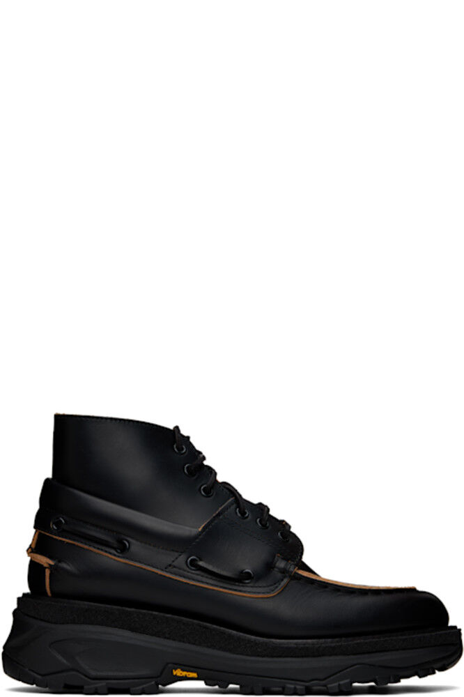 

Черные лодочные сапоги sacai
