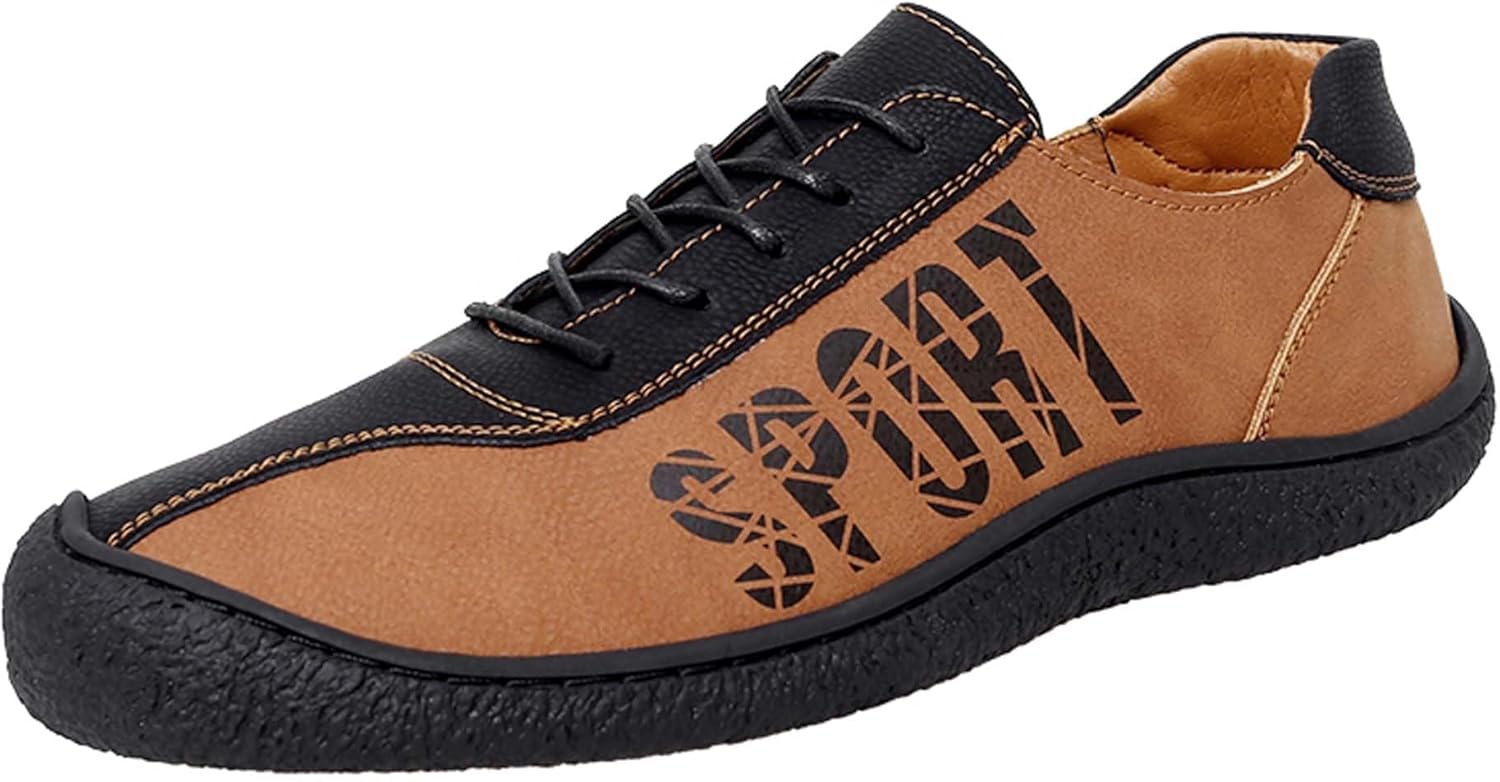 

Мужские лоферы повседневные обувь для ходьбы модные разноцветные ретро бизнес офис формальная обувь с широким носком для улицы походов скалолазания путешествий и вождения Generic