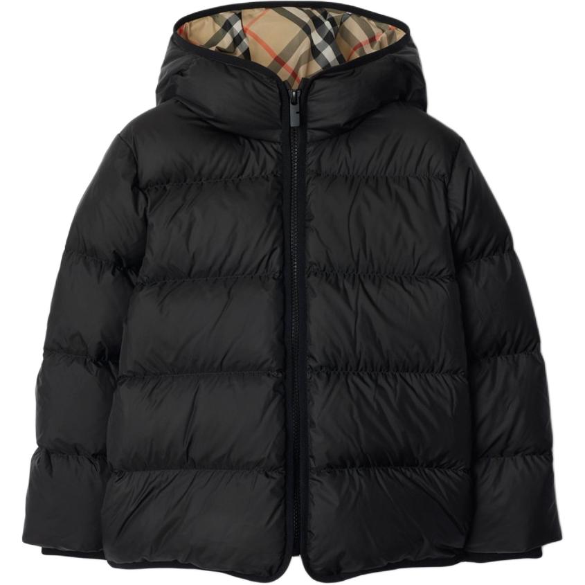Burberry Детская черная пуховая куртка