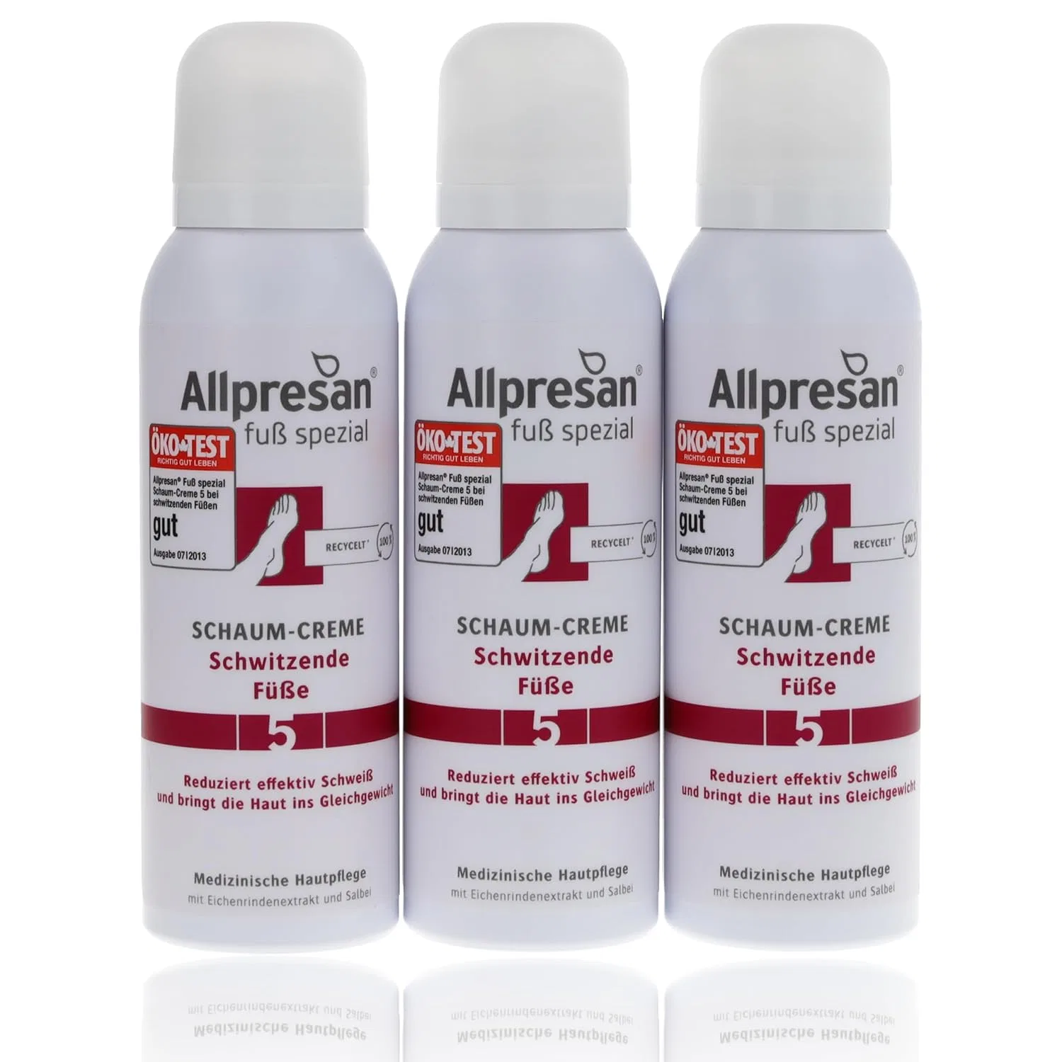 Крем-пена для потных ног Allpresan Fuß Spezial No. 5, 3 x 125 мл Allpresan
