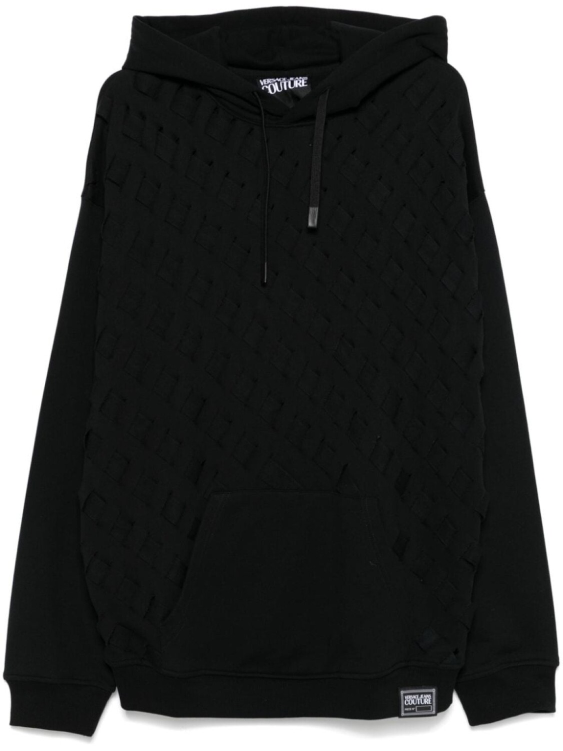 

Худи с потертостями Versace Jeans Couture, черный
