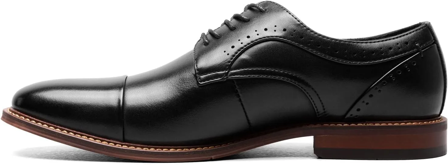 Мужские туфли Stacy Adams Maddox Oxford Toe Cap, черный — фото 4