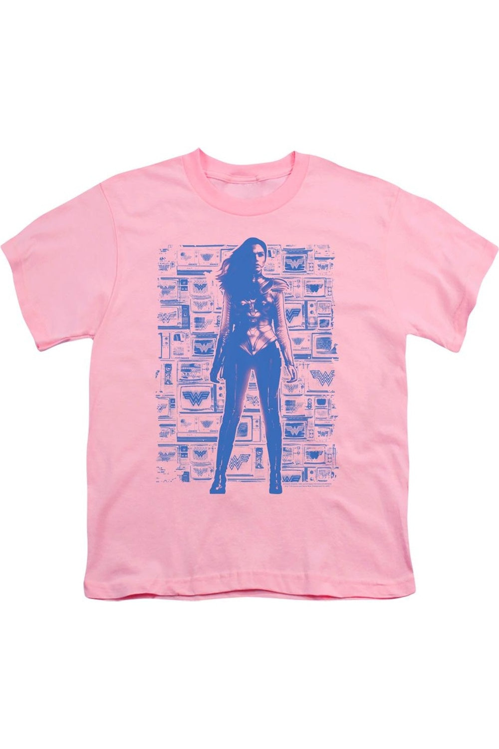 

Футболка с коротким рукавом для детей Wonder Woman 84 Televisions Gildan, розовый