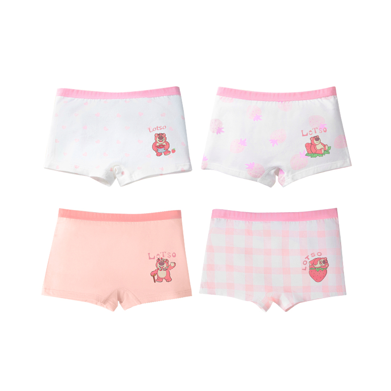 

Серия strawberry bear трусики 4 шт детские Disney, светло-розовый