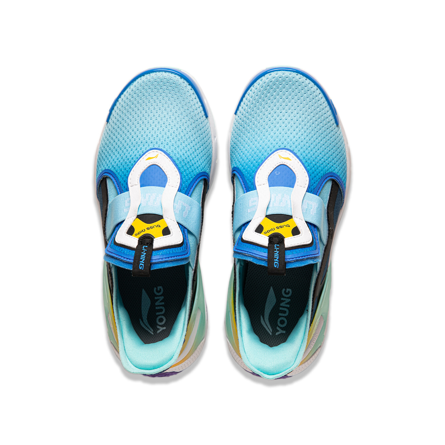 Кроссовки LINING YOUNG Kids Lifestyle Shoes Kids Low-top Light Smoky Blue / Deep Cyan Blue / Black, красный — фото 4