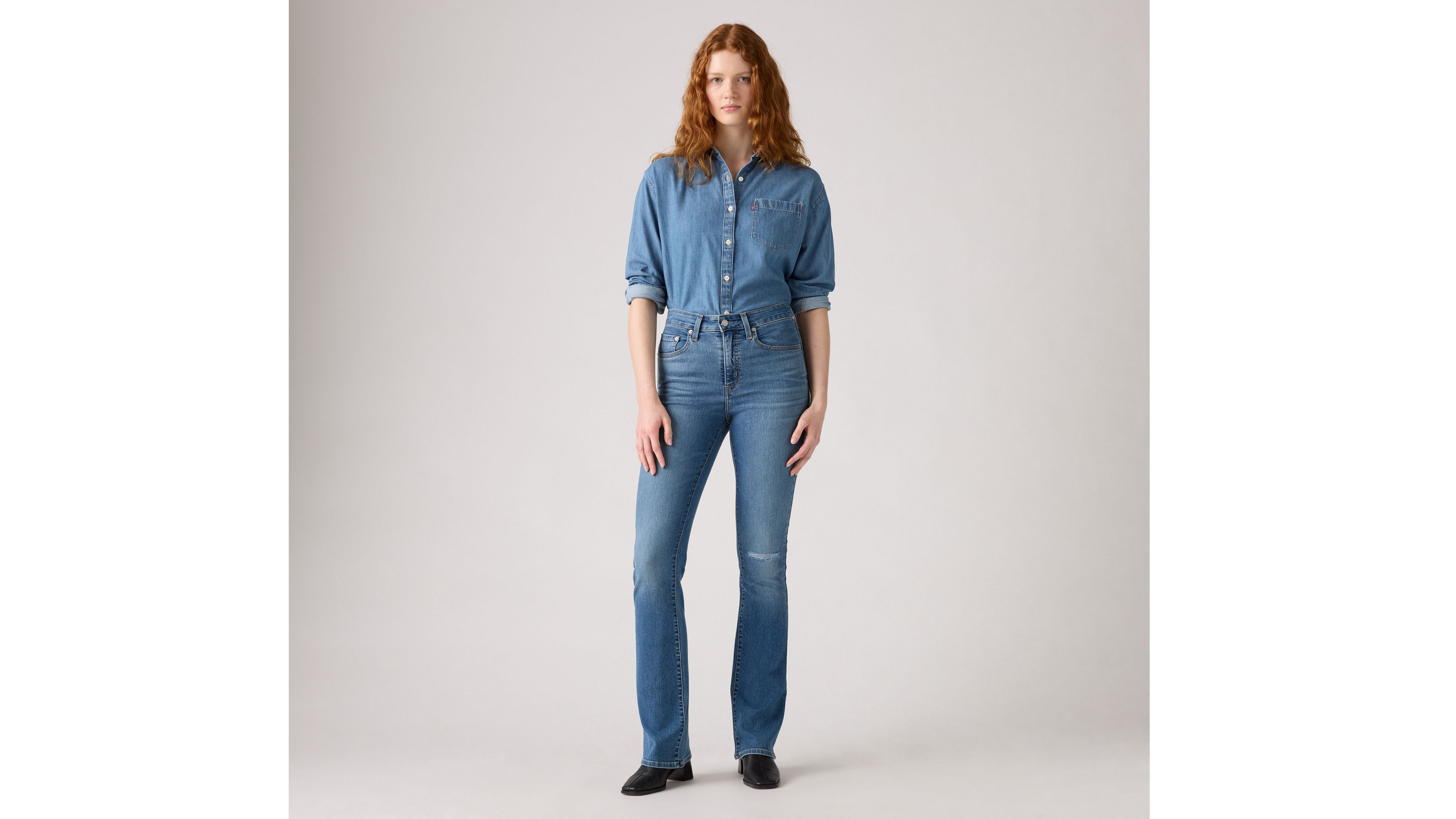 Женские джинсы Bootcut с высокой талией 725 Levi's, Timeless Tint - Medium Wash — фото 2