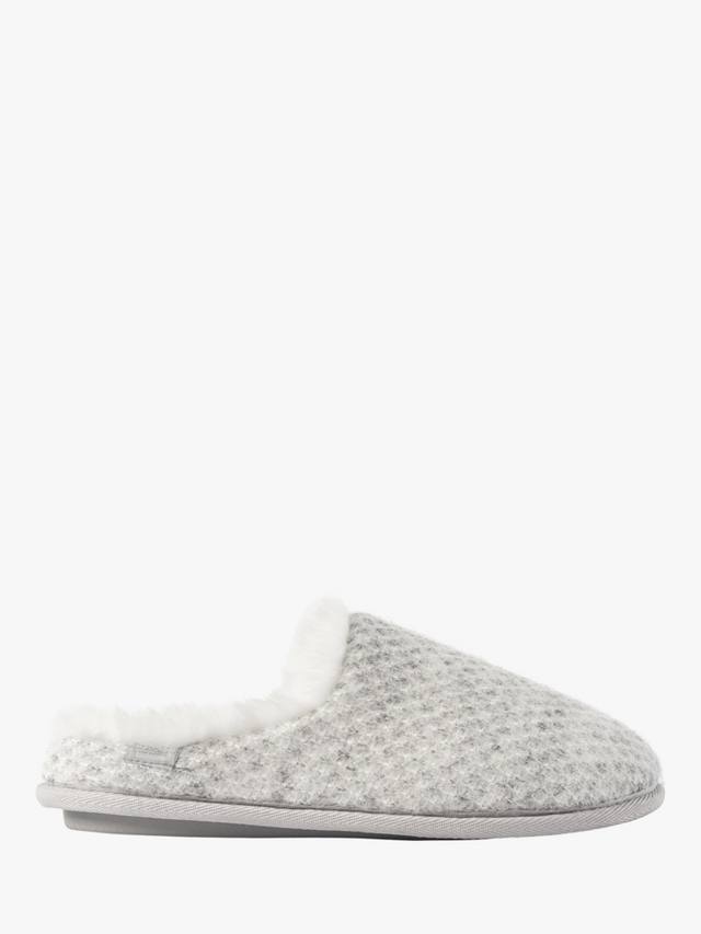 Isotoner женские мерцающие вязаные мюлены с отворотом totes, Light Grey
