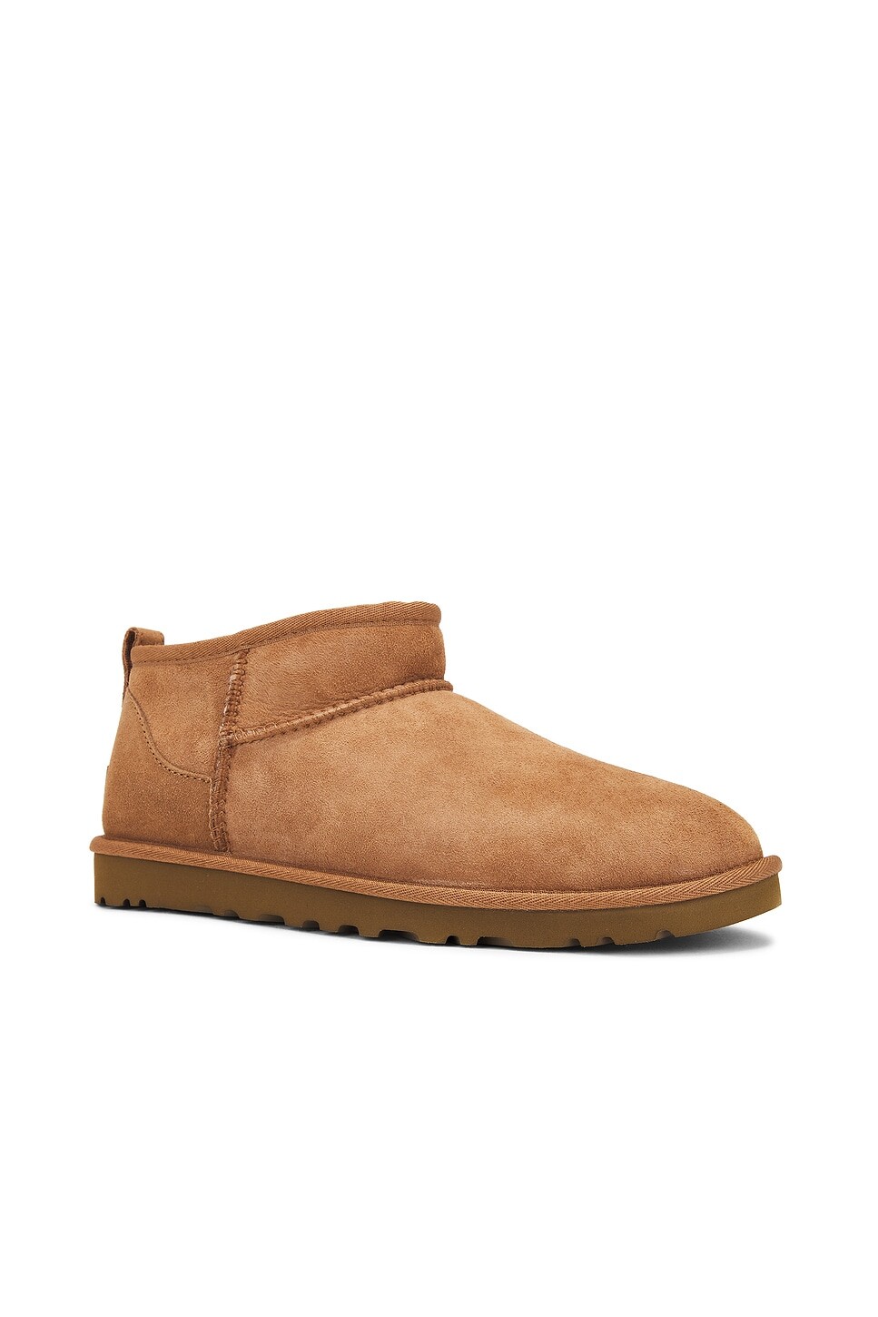 Угги мужские Ugg Classic Ultra Mini замшевые, каштановый — фото 2